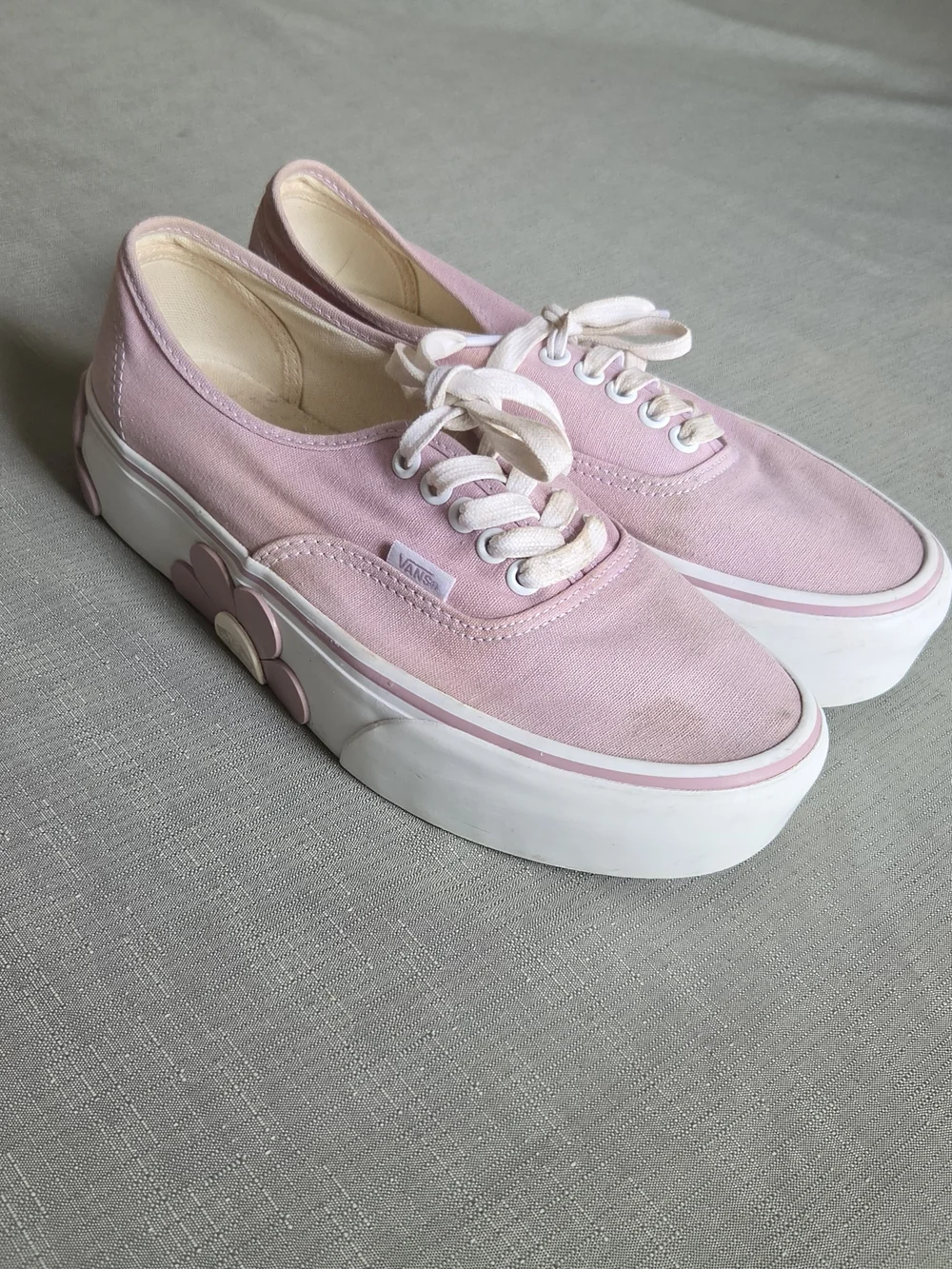 Vans Pink Platform Canvas Sneakers